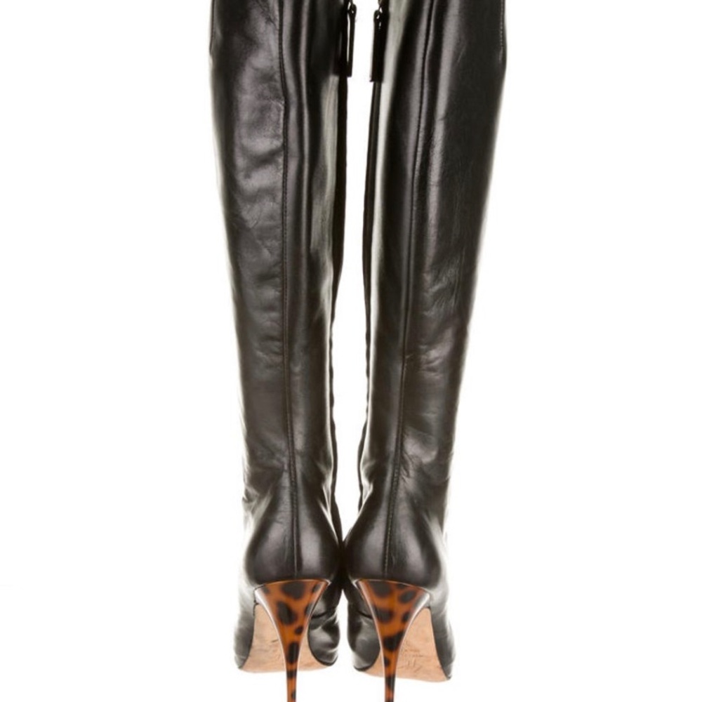 Giuseppe Zanotti  leather boots with tortoiseshell - Picture 4 of 6